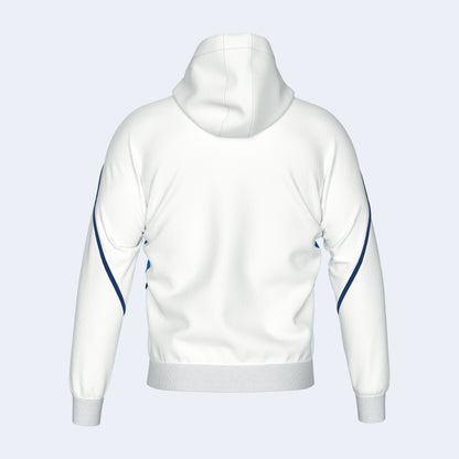 Errea Clancy Zip Hoodie White Blue Junior