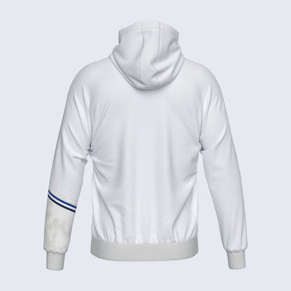 Errea Eber Zip Hoodie White Navy Junior