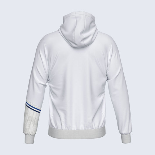 Errea Eber Zip Hoodie White Navy Junior