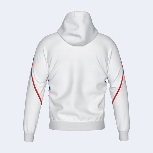 Errea Clancy Zip Hoodie White Navy Junior