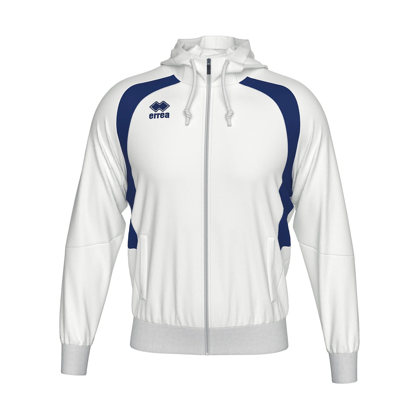 Errea Aris Zip Hoodie White Junior