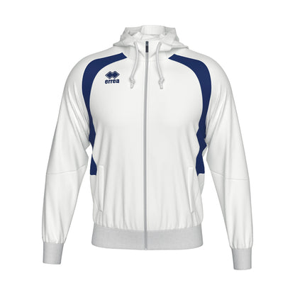 Errea Aris Zip Hoodie White Junior