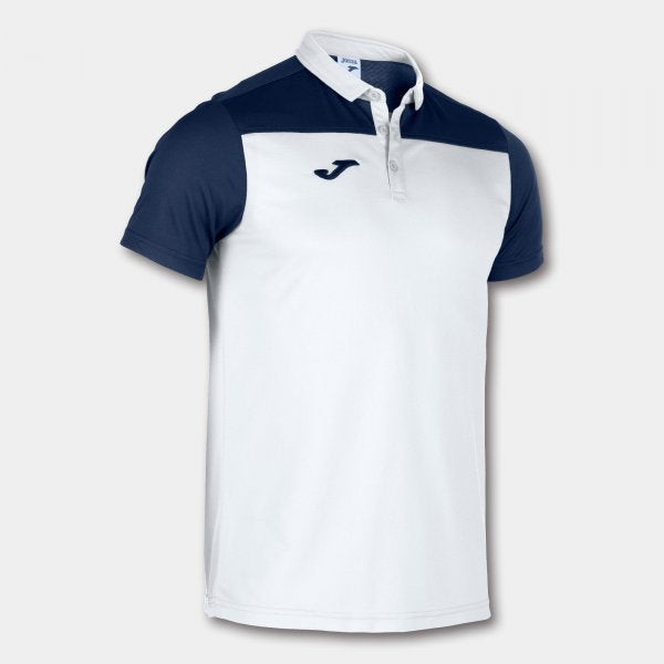 Joma Hobby II Polo White Navy Adult