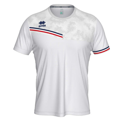 Errea Evan White Red Tee Junior