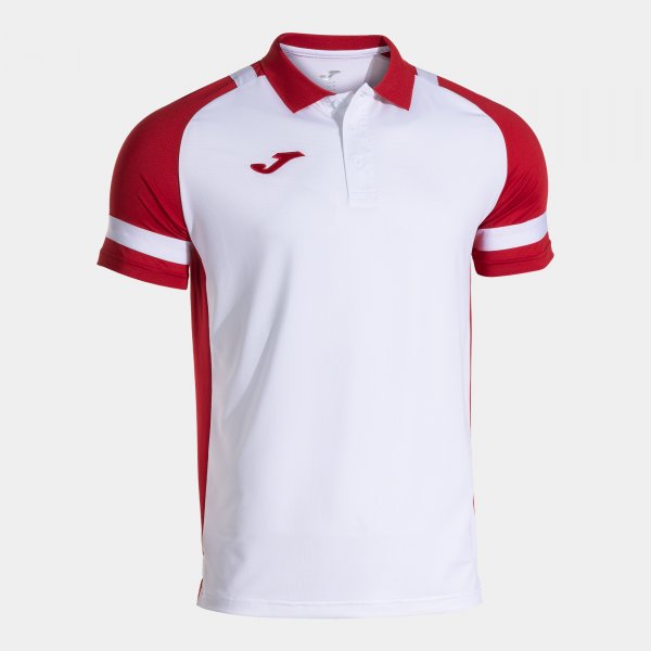 Joma Lider Polo White Red Junior