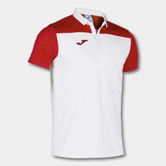Joma Hobby II Polo White Red Adult