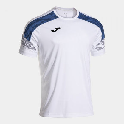 Joma Championship VIII Tee White Royal Blue Junior