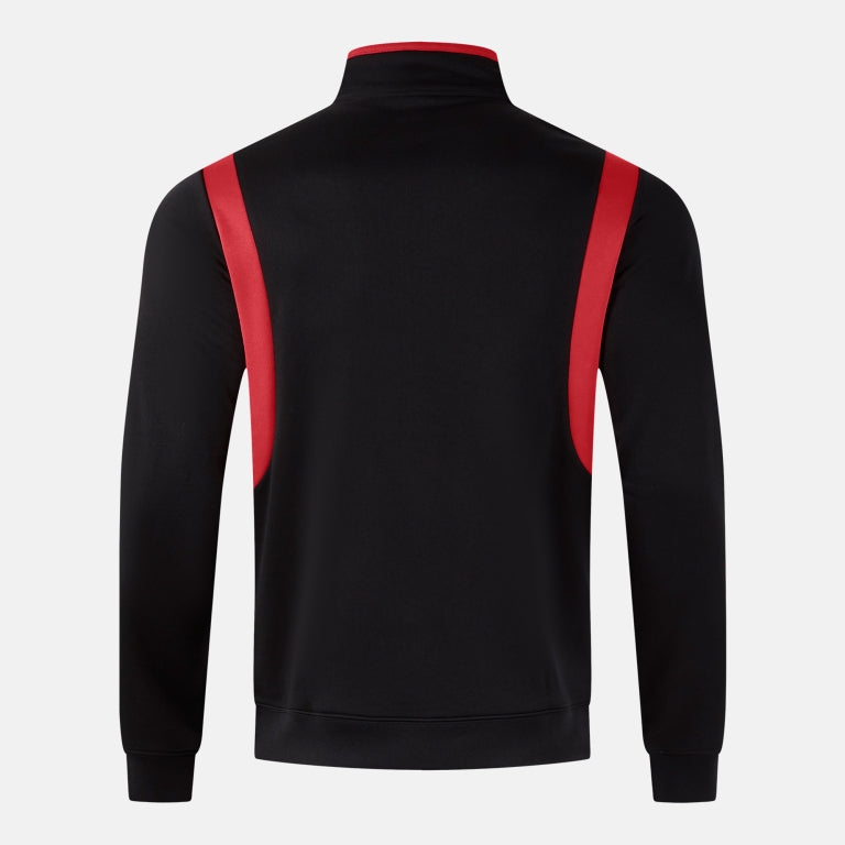 Joma Winner 4 1/4 Zip Black Red Junior