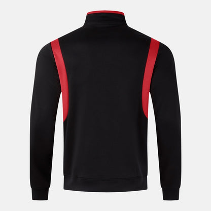 Joma Winner 4 1/4 Zip Black Red Junior
