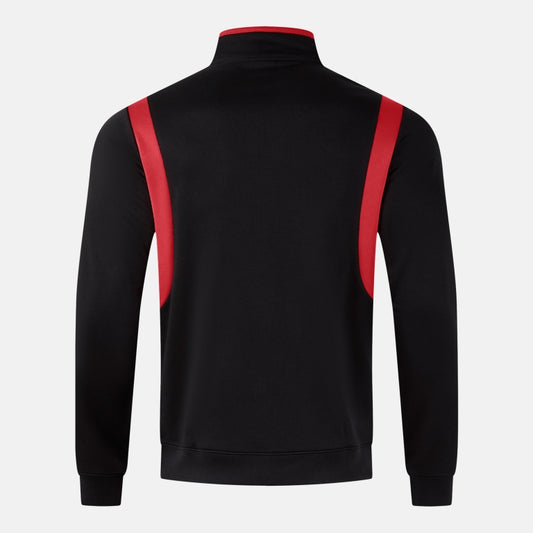 Joma Winner 4 1/4 Zip Black Red Junior