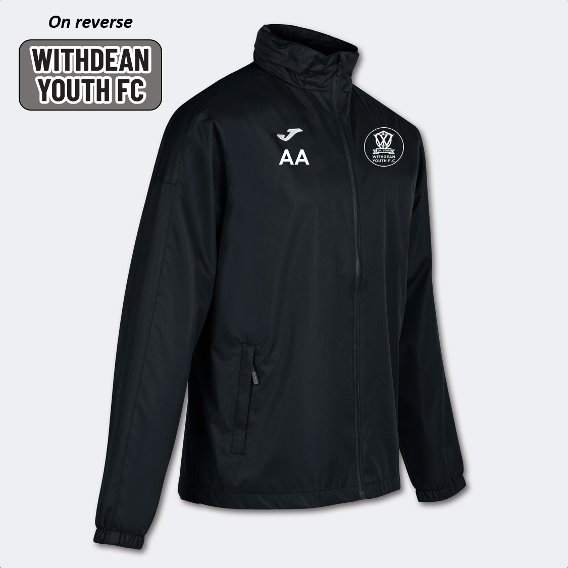 Withdean Youth FC Rain Jacket Black Junior (Trivor)