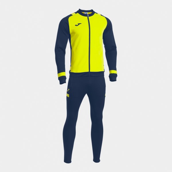 Joma Lider Tracksuit Yellow Navy Junior