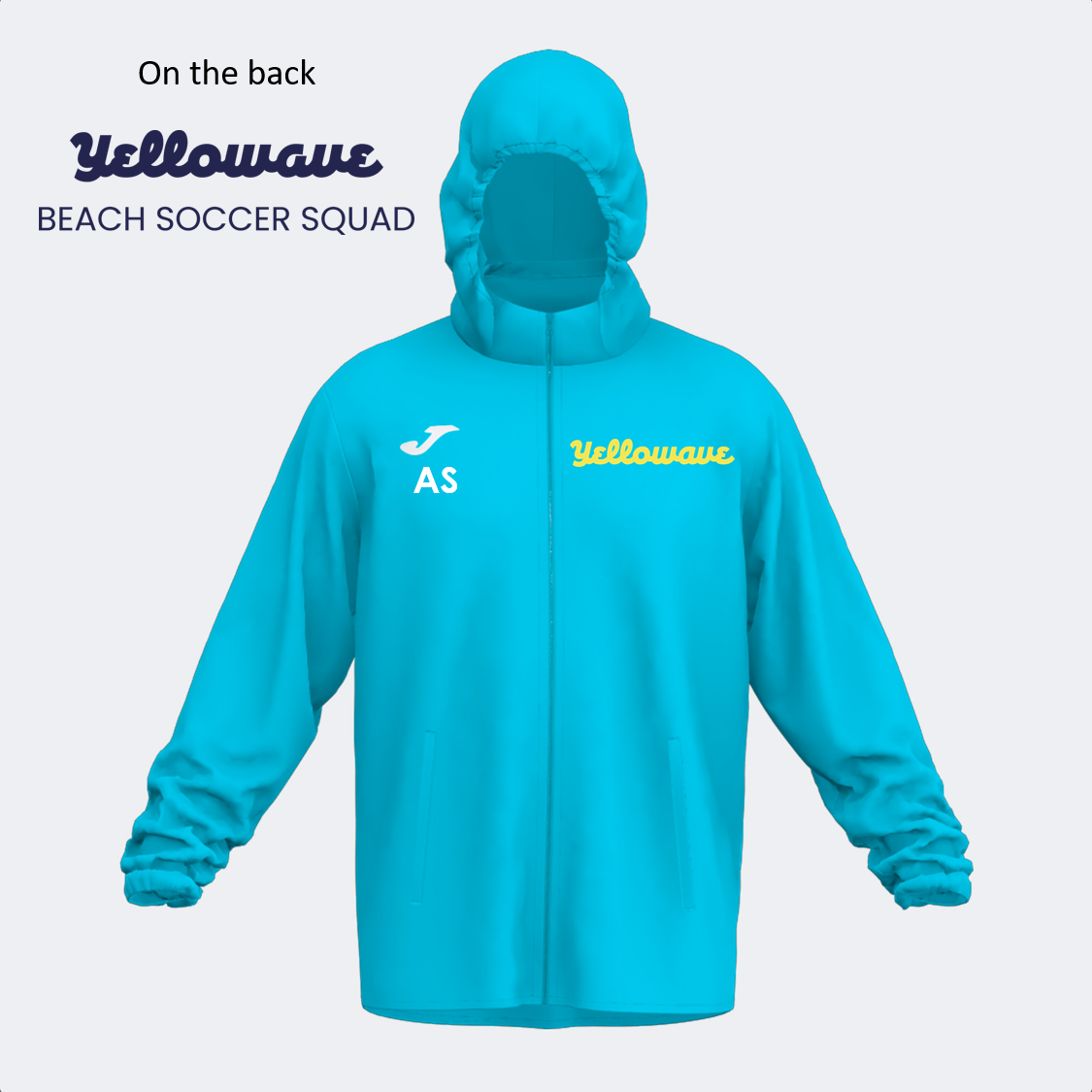 Yellowave Beach Soccer Shower Jacket Sky Adult (Rain)