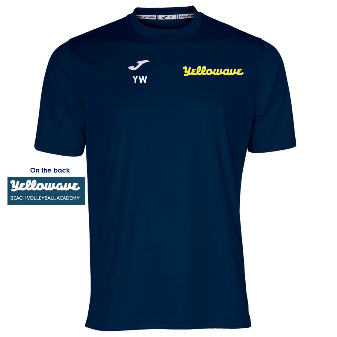 Yellowave Beach Volleyball Academy Tee Navy Junior (Combi)