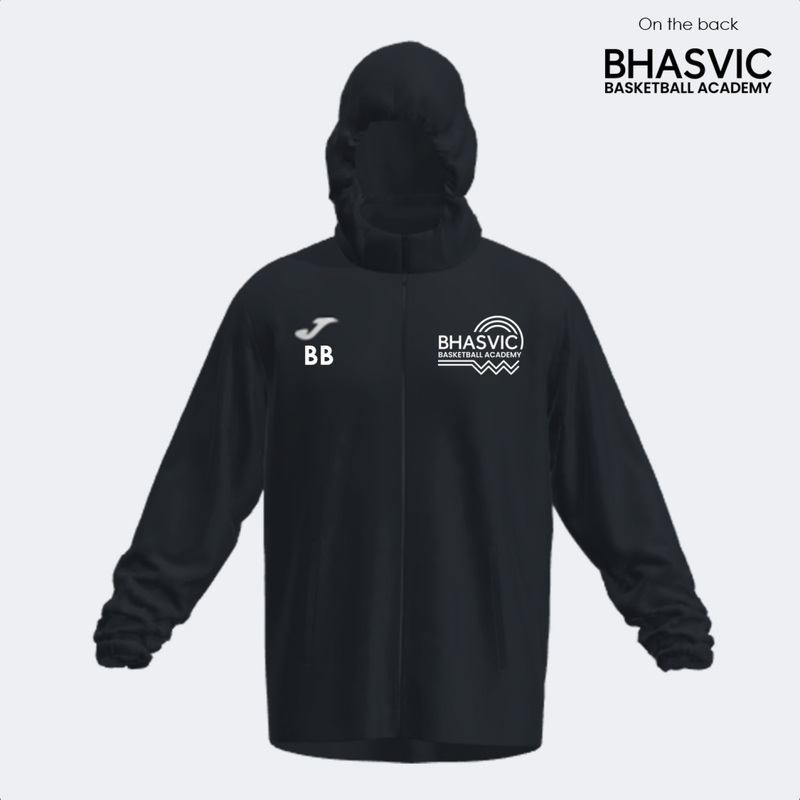 BHASVIC BASKETBALL Shower Jacket Black (Rain)