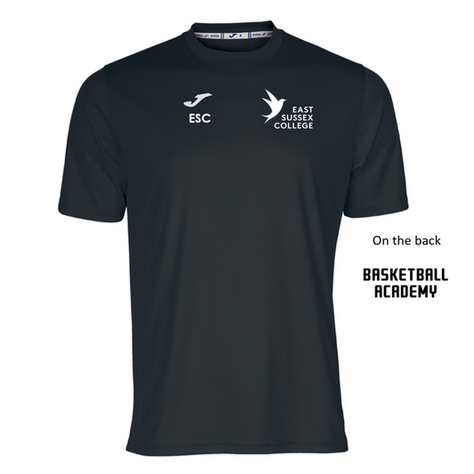 East Sussex College Lewes BASKETBALL Tee Black (Combi)