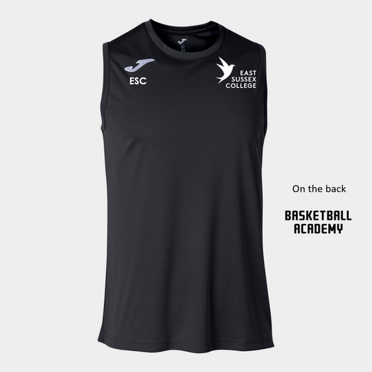 East Sussex College Lewes BASKETBALL Vest Black (Combi Basket)