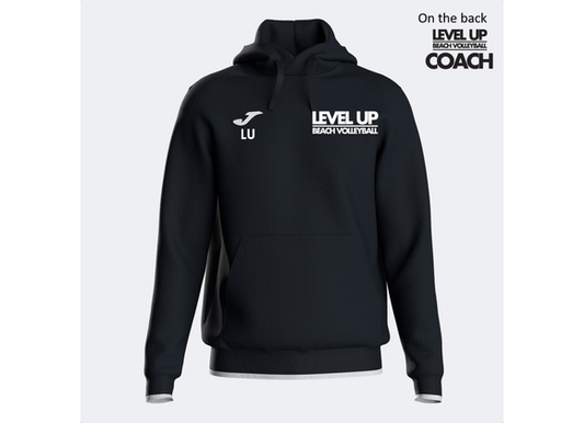 Level Up Beach Volleyball Athletes Hoodie Black (Olimpiada)