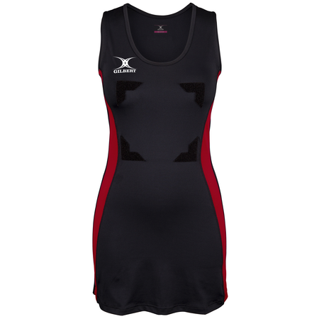 Gilbert Eclipse II Netball Dress Black Red