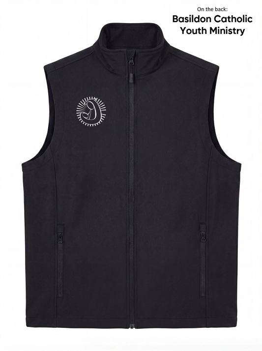 Our Lady and All Saints Youth Staff Soft Shell Gilet Black (UC)