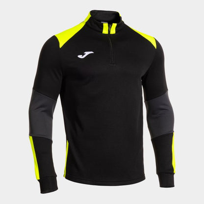 Joma Danubio 4 1/4 Zip Black Yellow Adult