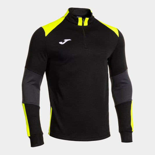 Joma Danubio 4 1/4 Zip Black Yellow Adult