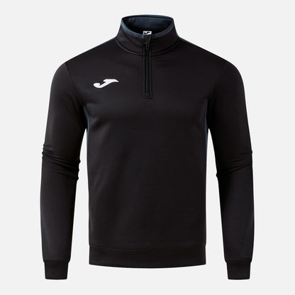 Joma Winner 4 1/4 Zip Black Grey Junior