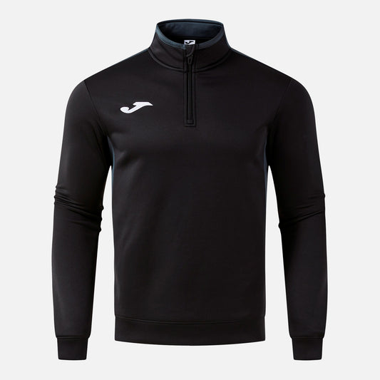 Joma Winner 4 1/4 Zip Black Grey Junior