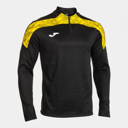 Joma Championship 8 1/4 Zip Black Yellow Adult