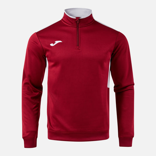 Joma Winner 4 1/4 Zip Burgundy Grey Junior