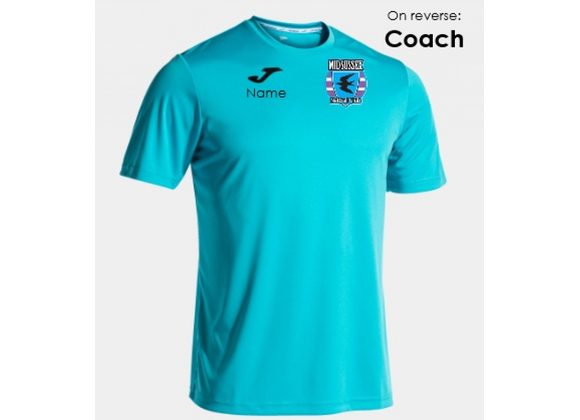 Mid Sussex Netball Junior Helpers Tee Turquoise Adult (Combi)