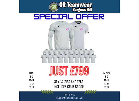 SPECIAL OFFER- 31 x Combi Premium Training Sets Light Grey