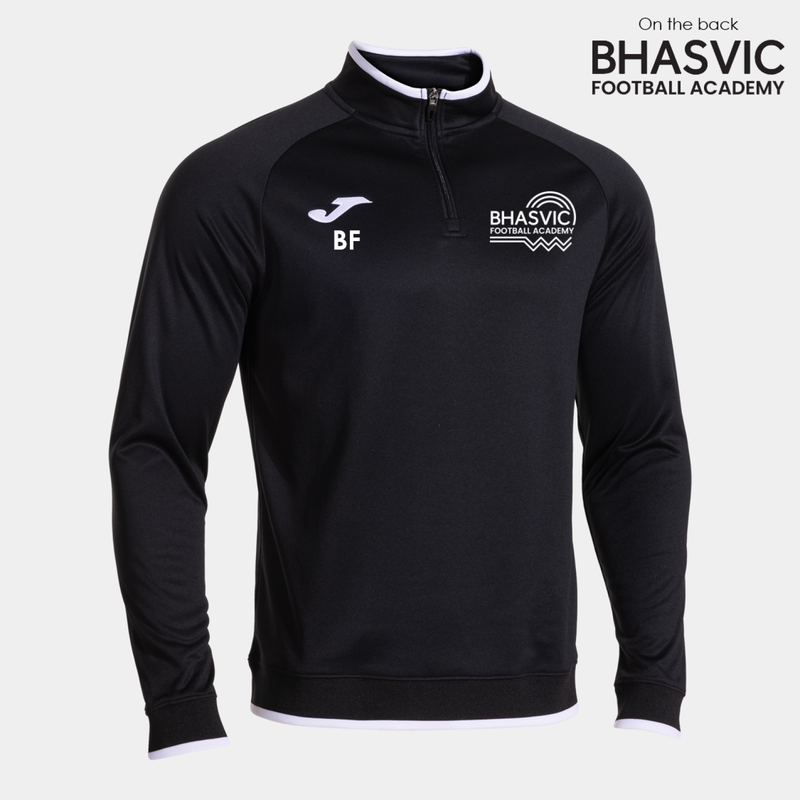 BHASVIC FOOTBALL Quarter Zip Black (Combi Prem)