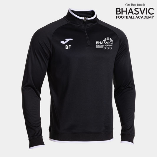 BHASVIC FOOTBALL Quarter Zip Black (Combi Prem)