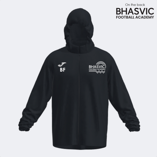 BHASVIC FOOTBALL Shower Jacket Black (Rain)