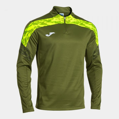 Joma Championship 8 1/4 Zip Green Yellow Adult
