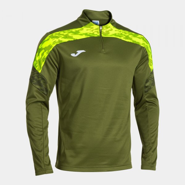 Joma Championship 8 1/4 Zip Green Yellow Junior