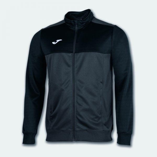 Joma Winner Track Jacket Grey Black Junior