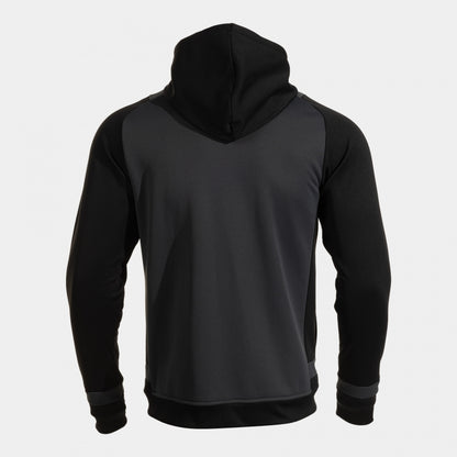 Joma Lider Hoodie Grey Black Junior