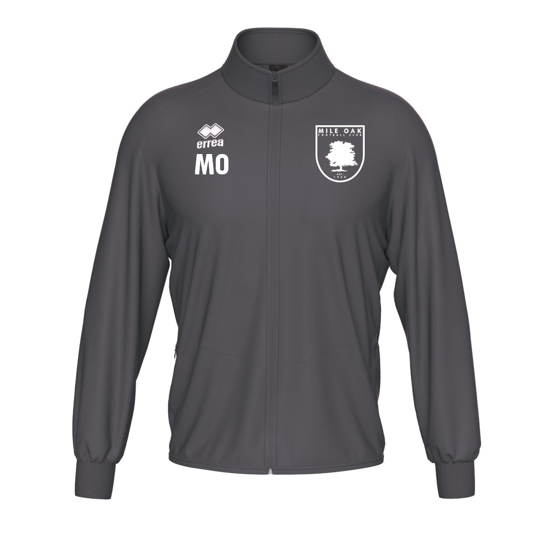 Mile Oak FC Full Zip Jacket Adults Grey (Kurt)