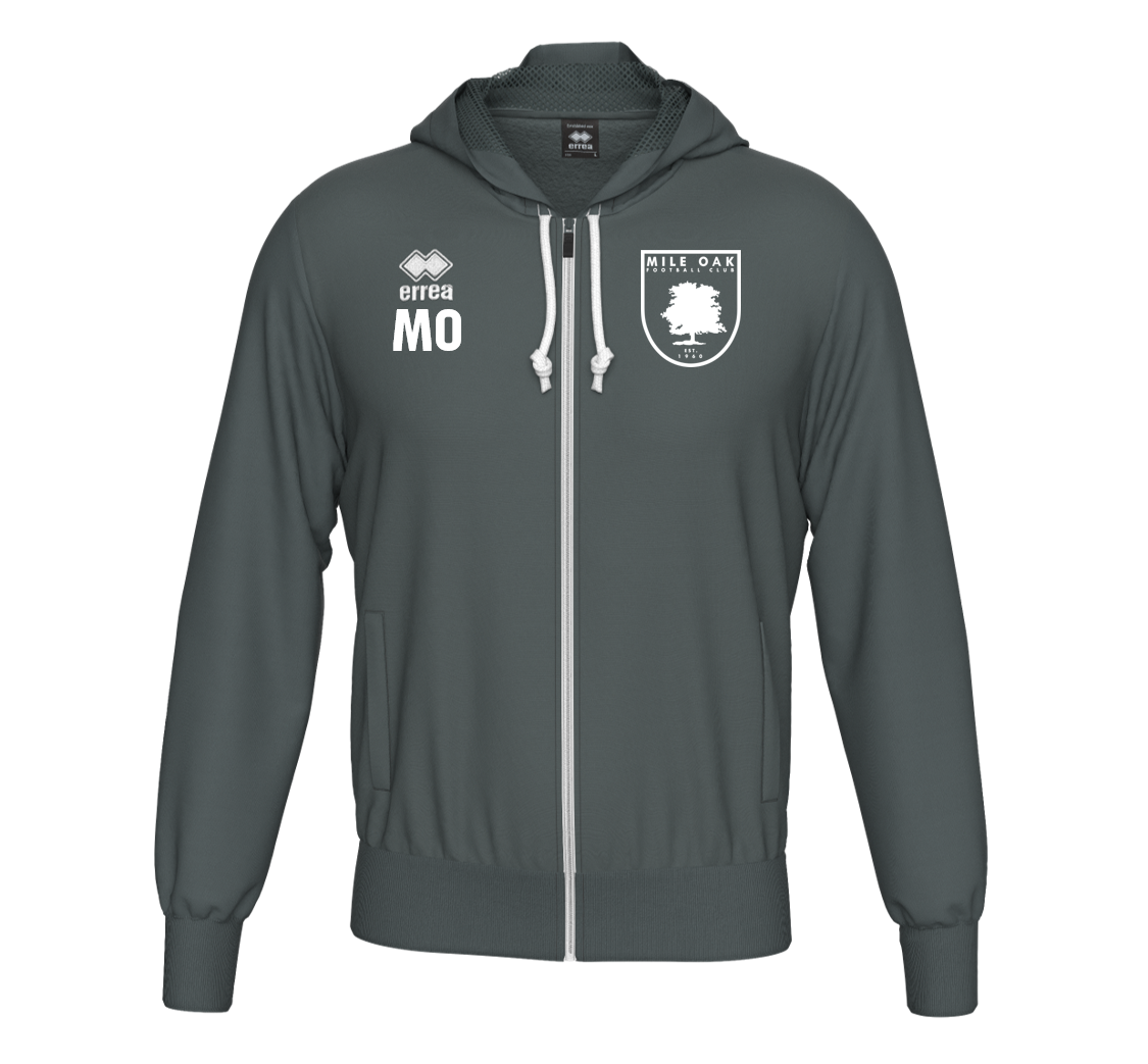 Mile Oak FC Zipped Hoodie Adult Grey (Jacob)