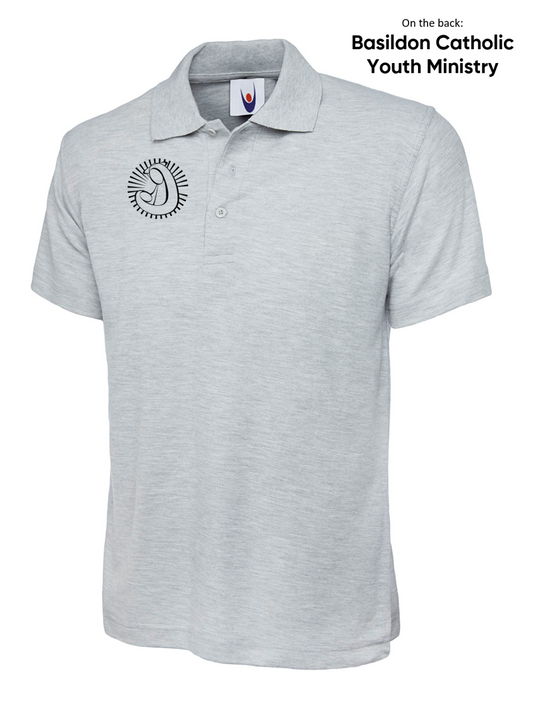 Our Lady and All Saints Youth Polo Shirt Grey Junior (UC)
