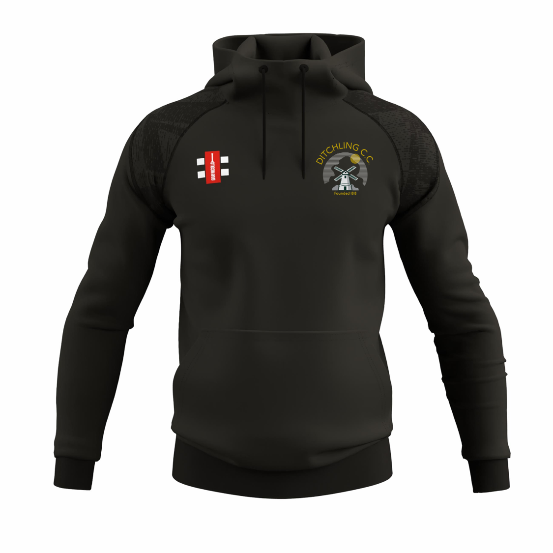 Ditchling Cricket Club Seniors Training Hoodie Black (GTS)