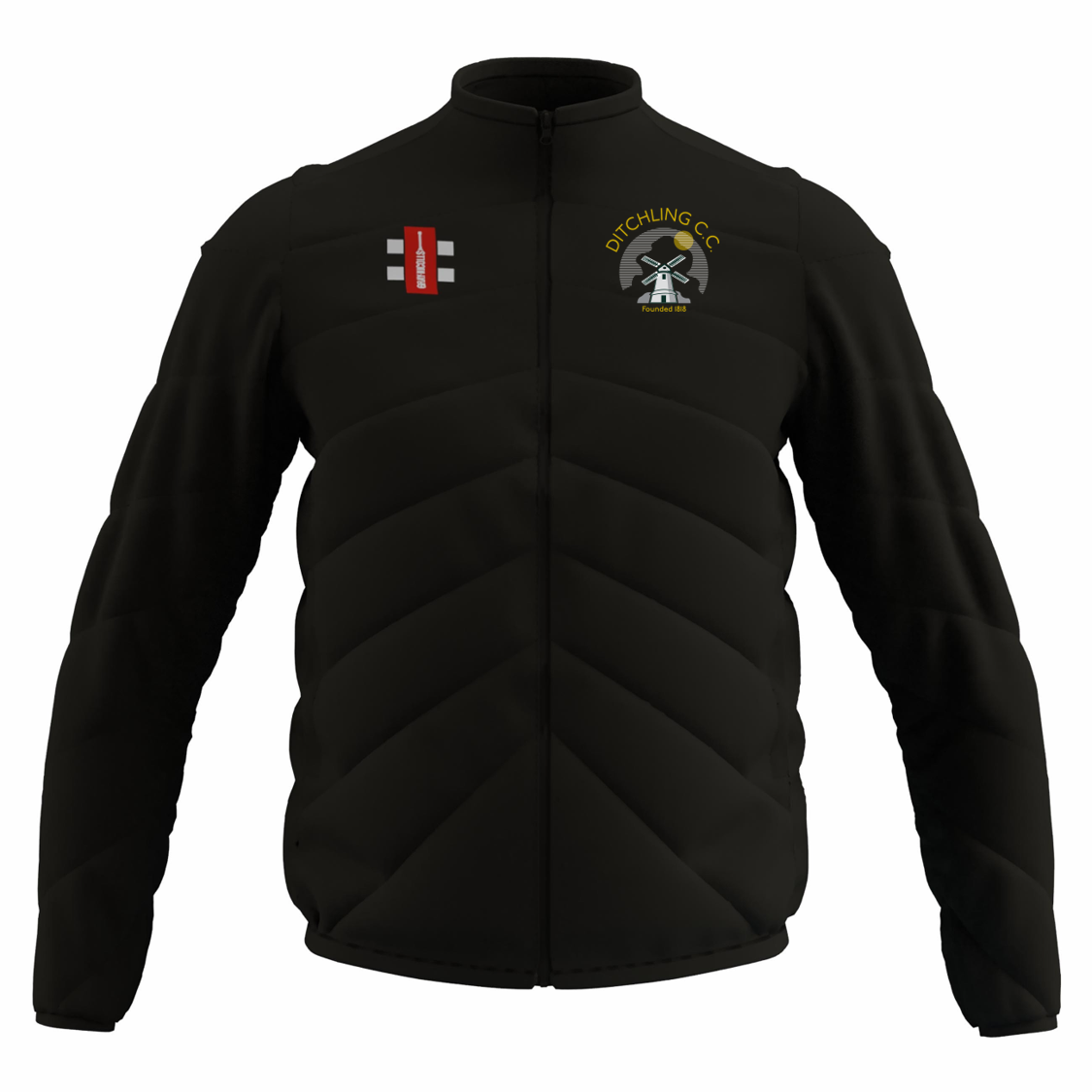 Ditchling Cricket Club Seniors Training Jacket Black (GTS)
