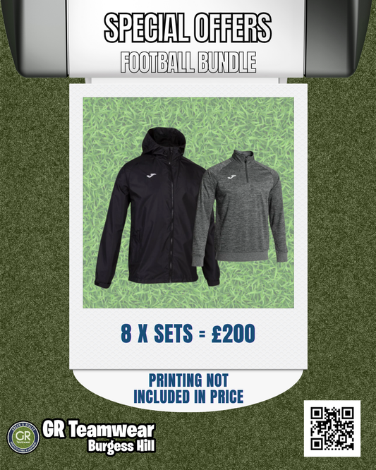 Joma Rain Jacket and Sweatshirt DUO Bundle