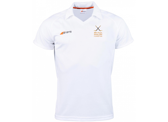 Mid Sussex Hockey Away Shirt White JUNIOR TEAM (Axis 750)