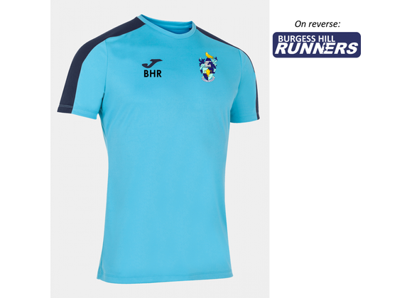 Burgess Hill Runners Leisure Tee Mens Turq/Navy (Academy III)