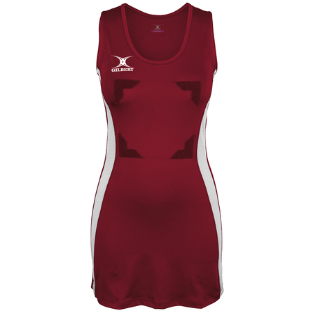 Gilbert Eclipse II Netball Dress Maroon White