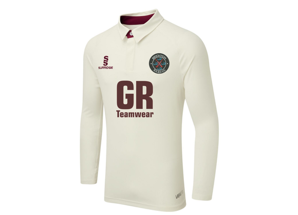 Brighton Xiles Match Shirt Long Sleeve Ivory/Maroon (Tek)