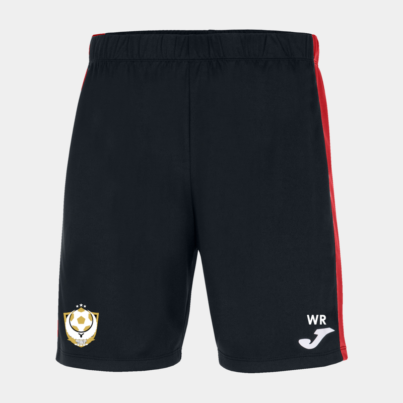 Whitehawk Rangers FC Training Shorts Black/Red (Maxi)